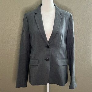 JCrew Two Button Blazer Super 120s Wool Heather Flannel Size 4